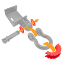 Off Road Jeep Toyota Tacoma Truck Vehicle Red 3/4" D Ring Shackle Isolator Washers Kit - WeiSen - 70304016