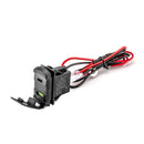 Off - road SUV ATV UTV SB Rocker Switch 12v Dual USB Charger/Outlet USB C w/ LED Voltmeter Display - WeiSen - 70204039