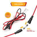 Off - road SUV ATV UTV SB Rocker Switch 12v Dual USB Charger/Outlet USB C w/ LED Voltmeter Display - WeiSen - 70204039