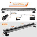 Off - Road SUVs Tow Trucks Double Side - Amber/White 38" 78LED Roof Top Emergency Strobe Light Bar - WeiSen - 70207006