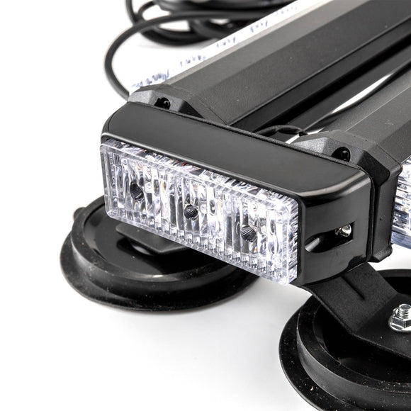 Off - Road SUVs Tow Trucks Double Side - Amber/White 38" 78LED Roof Top Emergency Strobe Light Bar - WeiSen - 70207006