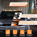 Off - Road SUVs Tow Trucks Double Side - Amber/White 38" 78LED Roof Top Emergency Strobe Light Bar - WeiSen - 70207006