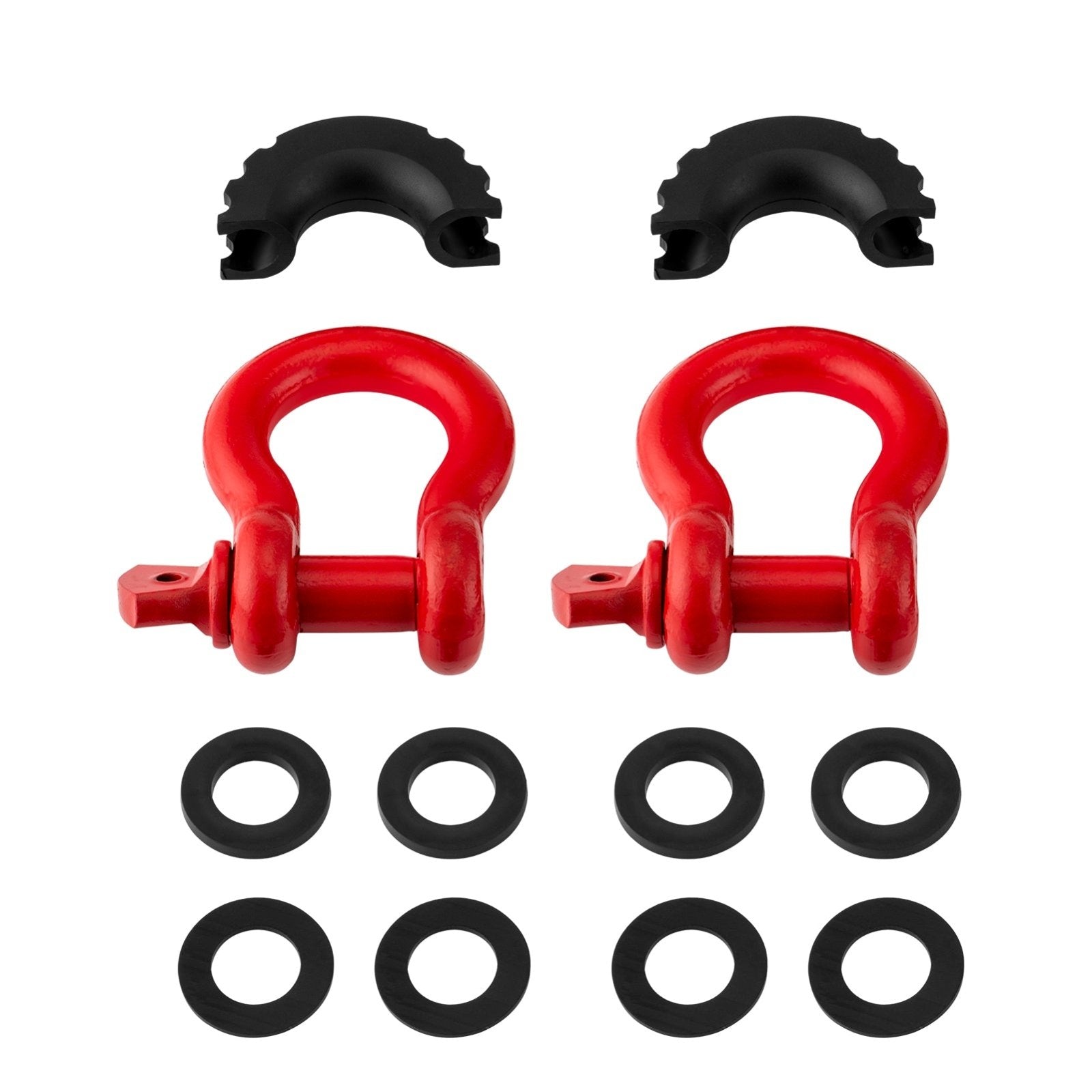 Off Road Truck Jeep Dodge Ram Universal Heavy Duty 3/4" Shackles D Ring Isolators Washer Kit - Weisen