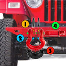 Off Road Truck Jeep Dodge Ram Universal Heavy Duty 3/4" Shackles D Ring Isolators Washer Kit - WeiSen - 70304014