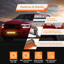 Off - Road Trucks SUV Jeep UTV 22" Dual Row Straight 120w LED Light Bar | White & Amber Light w/ Strobe Function - WeiSen - 70202017