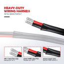 Off Road UTV LED Light Bar Wiring Harness Kit 12V 40A Fuse Relay Rocker Switch Kit - WeiSen - WI002