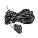 Off Road UTV LED Light Bar Wiring Harness Kit 12V 40A Fuse Relay Rocker Switch Kit - WeiSen - WI002