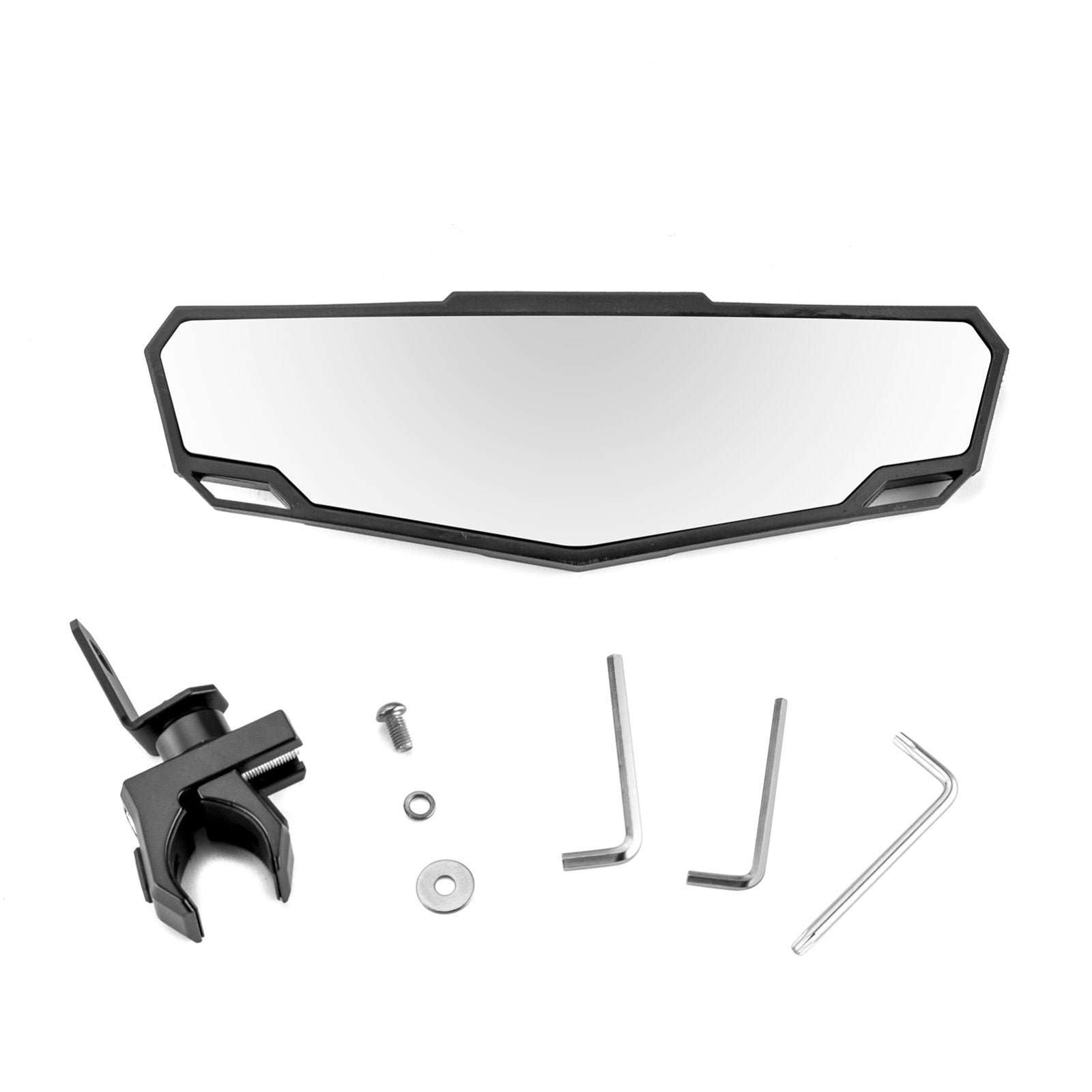 Off-Road UTV RZR Maverick Talon Pionner KRX Mule YXZ Racing Tempered Glass Center Rear View Mirror - Weisen