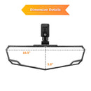 Off - Road UTV RZR Maverick Talon Pionner KRX Mule YXZ Racing Tempered Glass Center Rear View Mirror - WeiSen - 80301039