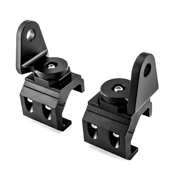 Pair Aluminum Whip Light Mounting Brackets for Polaris General Ranger Can - Am Defender Commander Maverick Sport Trail - WeiSen - 80109002