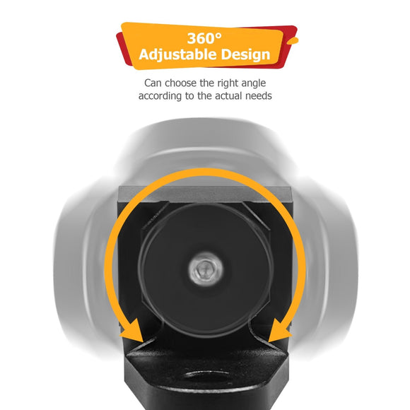 Pair Aluminum Whip Light Mounting Brackets for Polaris General Ranger Can - Am Defender Commander Maverick Sport Trail - WeiSen - 80109002