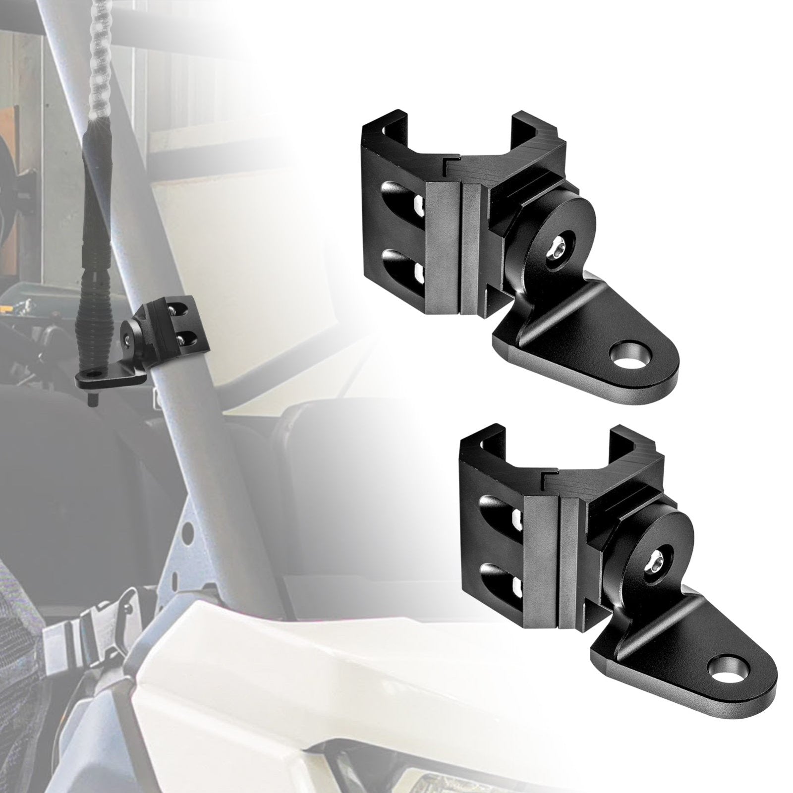 DAYDOOR ATV-Anker Set – 6 Stück, Für Polaris Ranger Mit 4,8 Cm Löchern, Schwarz