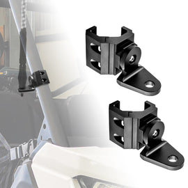 Pair Aluminum Whip Light Mounting Brackets for Polaris General Ranger Can - Am Defender Commander Maverick Sport Trail - WeiSen - 80109002