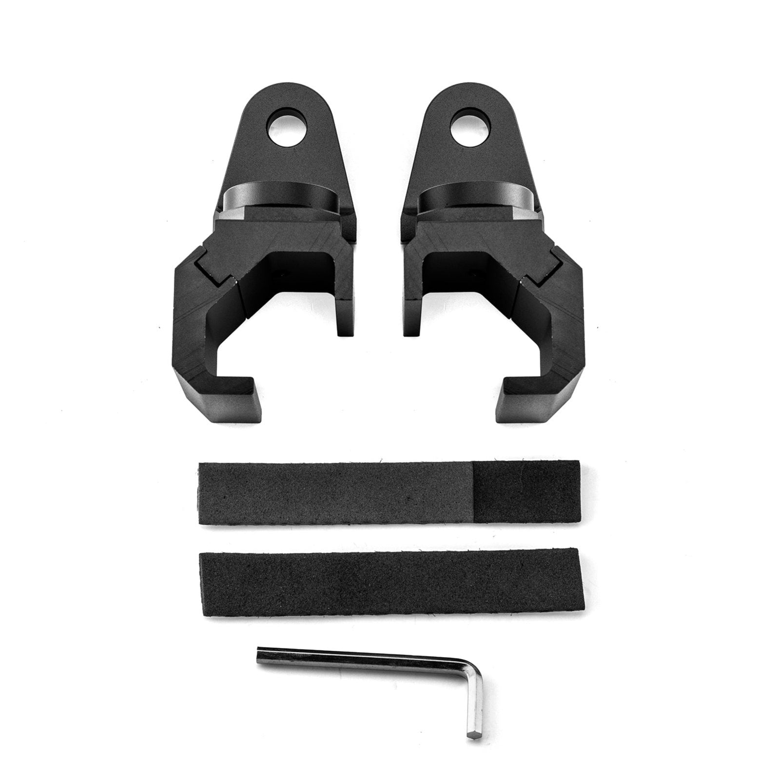 Pair Aluminum Whip Light Mounting Brackets for Polaris General Ranger Can-Am Defender Commander Maverick Sport Trail - Weisen