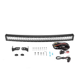 Pickup Truck SUV Jeep UTV ATV 180W 32" Dual Rows Curved Light Bar Amber Whit | Strobe Modes - WeiSen - 70202019