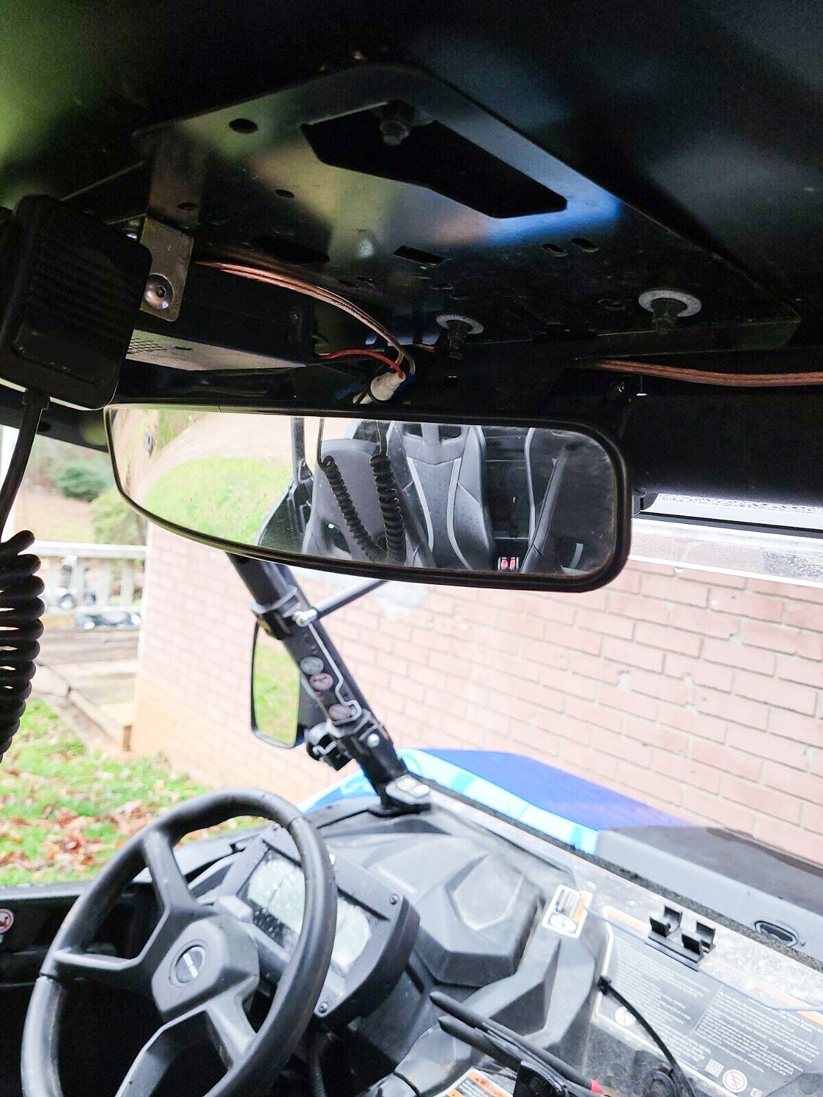 Polaris | Can Am | Honda Talon 2" Roll Bar 15" Rear Racing Wide View Center Mirrors - Weisen