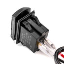 Polaris General XP / RZR Turbo R / Ranger XP 1000 Dual USB Tpye C Rocker Switch Charger/Outlet 12v w/ Pulse Power Bar Plug Connector - WeiSen - 80206024