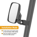 Polaris Ranger 570 XP 900 1000 UTV Side Rear View Mirror Pro - Fit Bar Clamp - WeiSen - 80301026