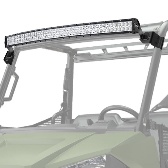 Polaris Ranger 570/900/1000 Fullsize Pro - Fit Cage Roof 50" LED Bar + Rear Light Pods Bracket Kit - WeiSen - ZT088 - A+LED010+WI002+ZT040+LED001+WI005 - B