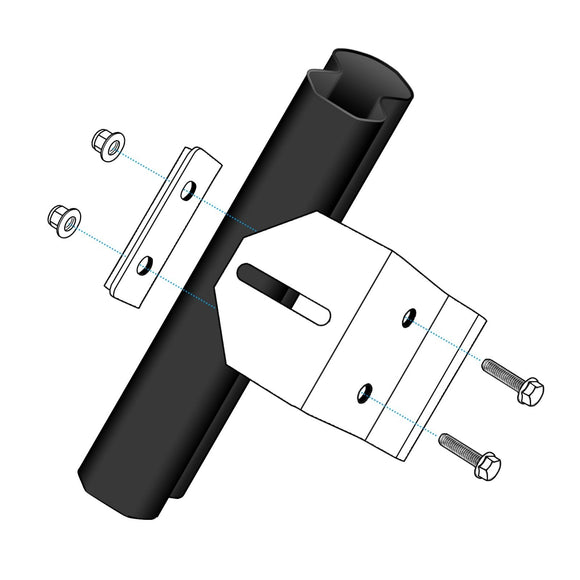 Polaris Ranger 570/900/1000 Pro - Fit Cage Roof 52" Light Bar Bracket Mounting - WeiSen - ZT088 - A