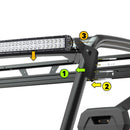 Polaris Ranger XP 900 / XP 1000 Crew Pro - Fit Cage 50" Curved LED Light Bar Kit - WeiSen - ZT177+LED010+WI002