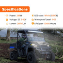 Polaris Ranger Fullsize Pro - Fit Cage Roof 50" Curved LED Light Bar Kit - WeiSen - ZT088 - A - L10 - W2