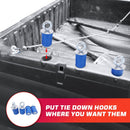 Polaris RANGER GENERAL 1000 Quick Plug Knob Tie Down Anchors Lock Ride Mount - WeiSen - ZT137 - A