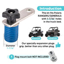 Polaris Ranger General 1000 XP Quick Release Flag Whip Light Tie Down Anchor - WeiSen - ZT137 - D