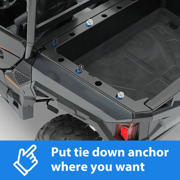Polaris Ranger & General XP 1000 Lock & Ride UTV Tie Down Anchors Cargo Hook - WeiSen - ZT137 - C