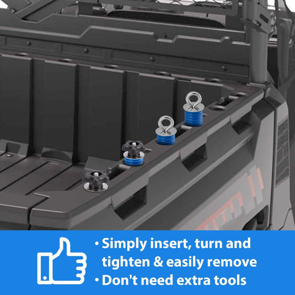 Polaris Ranger & General XP 1000 Lock & Ride UTV Tie Down Anchors Cargo Hook - WeiSen - ZT137 - C