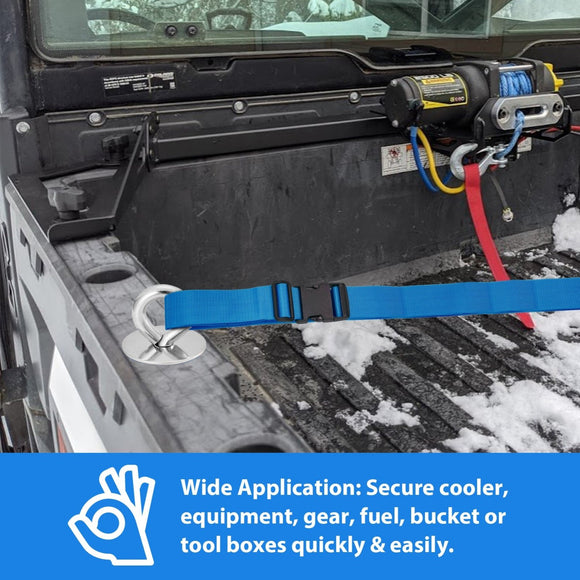 Polaris Ranger & General XP 1000 Lock & Ride UTV Tie Down Anchors Cargo Hook - WeiSen - ZT137 - C