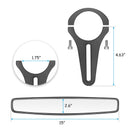 Polaris RZR 570 800 900 1000 Center Rear View Mirror for 1.75" Roll Bar - WeiSen - ZT035 - C