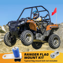 Polaris RZR 800/900/1000 Whip Flag Poles Mount Lock & Ride Anchor - Weisen - ZT138 - D