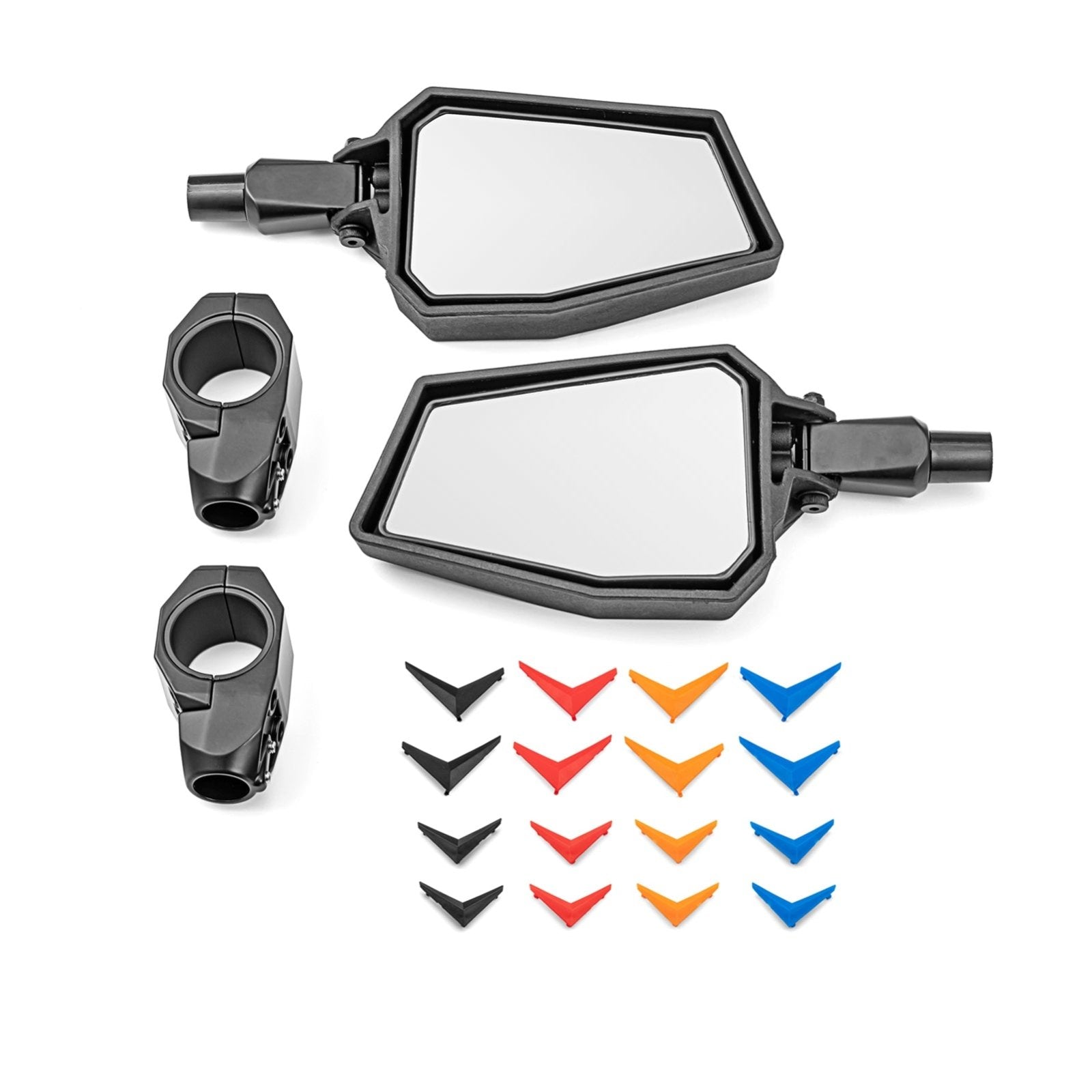 Polaris RZR 900 1000 Rear View Mirrors for 1.75" 2" Round Roll Bar - Weisen