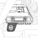 Polaris RZR 900 1000 Steel RIDGID Toolbox Mount Brackets w/ Tie Down Anchors (Not Fit 2nd Gen Ridgid Toolbox) - WeiSen - 80120003