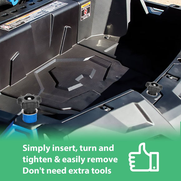 Polaris RZR Sportsman Lock and Ride ATV 1" Cargo Hole Tie Down Anchor Knob Kit - WeiSen - ZT138 - B