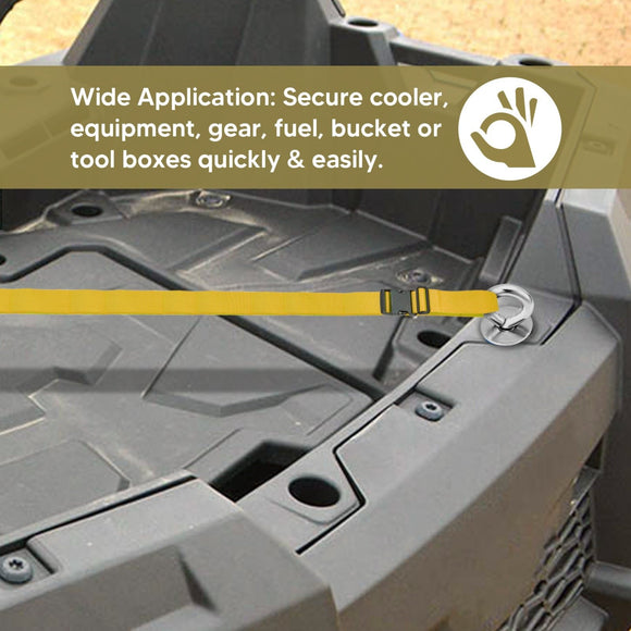 Polaris RZR Sportsman XP Tie Down Anchors Kit Lock Ride Holder Mount - WeiSen - ZT138 - C