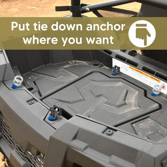 Polaris RZR Sportsman XP Tie Down Anchors Kit Lock Ride Holder Mount - WeiSen - ZT138 - C