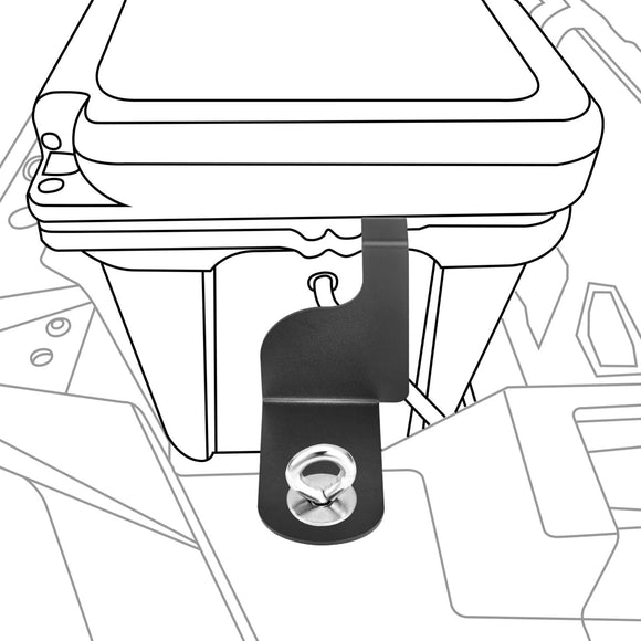 Polaris RZR w/ YETI 20 Box Cooler Hold Down Brackets +2x Tie Down Anchors - WeiSen - 80108005