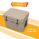 Polaris RZR w/ YETI 35 Cooler Box Steel Cooler Hold Down Brackets Mounts - WeiSen - 80108007