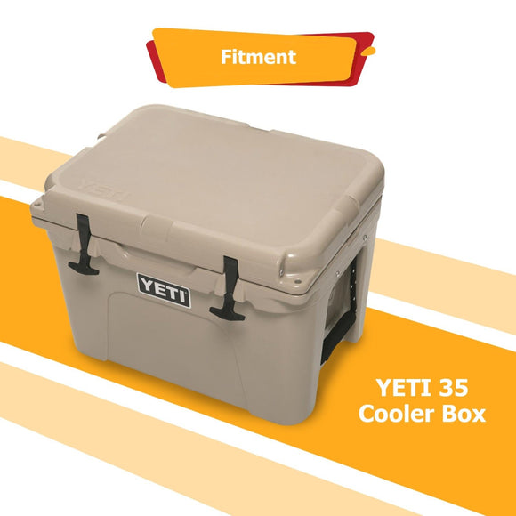 Polaris RZR w/ YETI 35 Cooler Box Steel Cooler Hold Down Brackets Mounts - WeiSen - 80108007