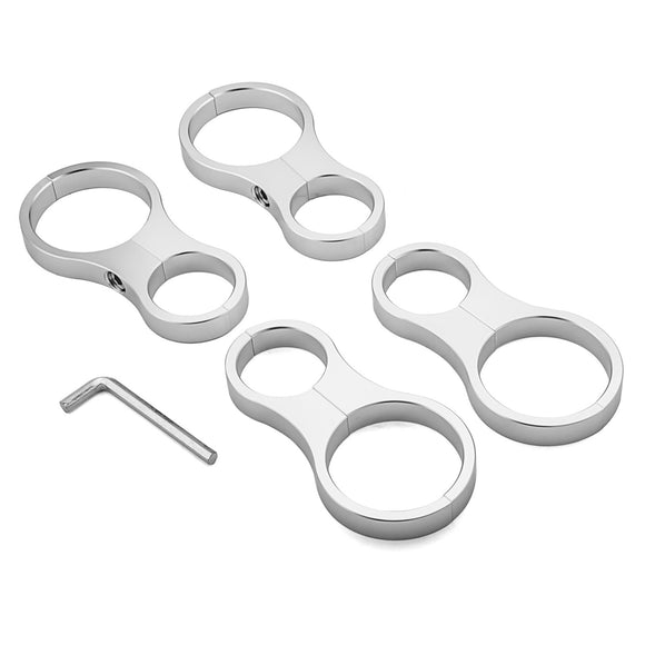 Polaris RZR XP 1000 4Pcs 1.75" Round Cage Roll Bar Shock Reservoir Mount Clamps - WeiSen - ZT271