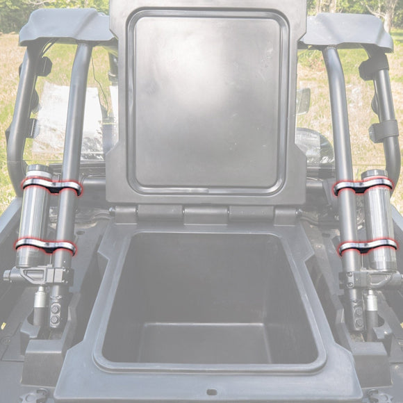 Polaris RZR XP 1000 4Pcs 1.75" Round Cage Roll Bar Shock Reservoir Mount Clamps - WeiSen - ZT271