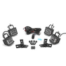 Polaris RZR XP 1000 900 800 A - Pillar 4Pcs 4" 60W LED Light Pods Bracket Wire Kit - WeiSen - ZT030+LED002*2+WI005 - A