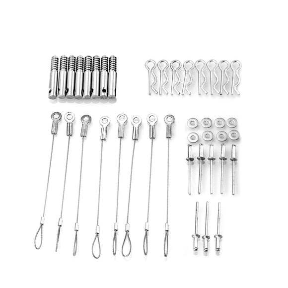 Polaris RZR XP 1000 900 Steel Clutch Cover Belt Release Pin Lanyards Kit - WeiSen - 80701007