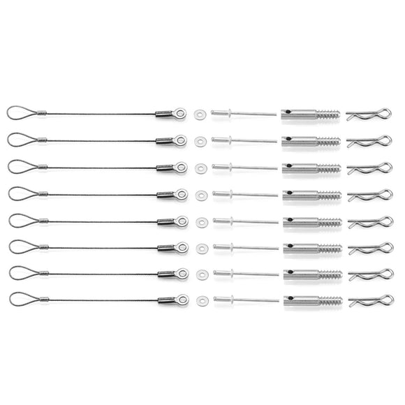 Polaris RZR XP 1000 900 Steel Clutch Cover Belt Release Pin Lanyards Kit - WeiSen - 80701007