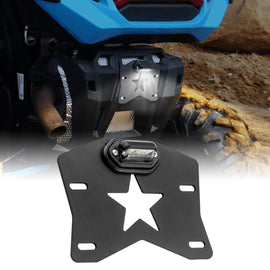 Polaris RZR XP 1000 Can Am Maverick X3 UTV Universal LED License Plate Frame - WeiSen - 80203006