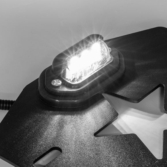 Polaris RZR XP 1000 Can Am Maverick X3 UTV Universal LED License Plate Frame - WeiSen - 80203006