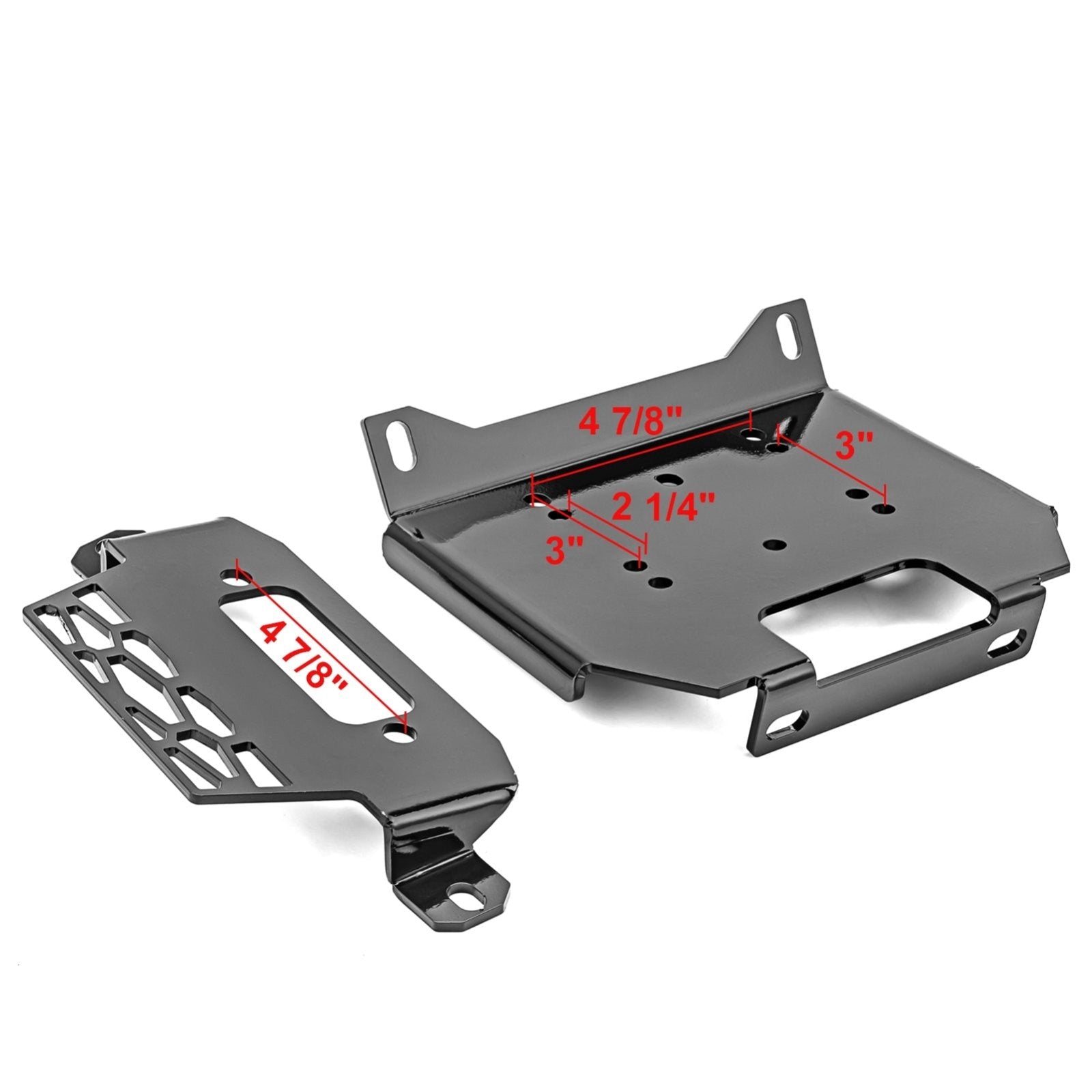 Polaris RZR XP 900 1000 General 1000 EPS UTV Steel Winch Mount Plate Bracket - Weisen