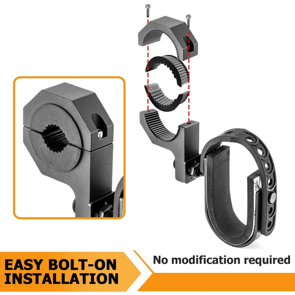 Polaris RZR XP Can Am Maverick Yamaha UTV 1.75" 2" Roll Bar Gun Holders Gaskets Mount - WeiSen - 80120009